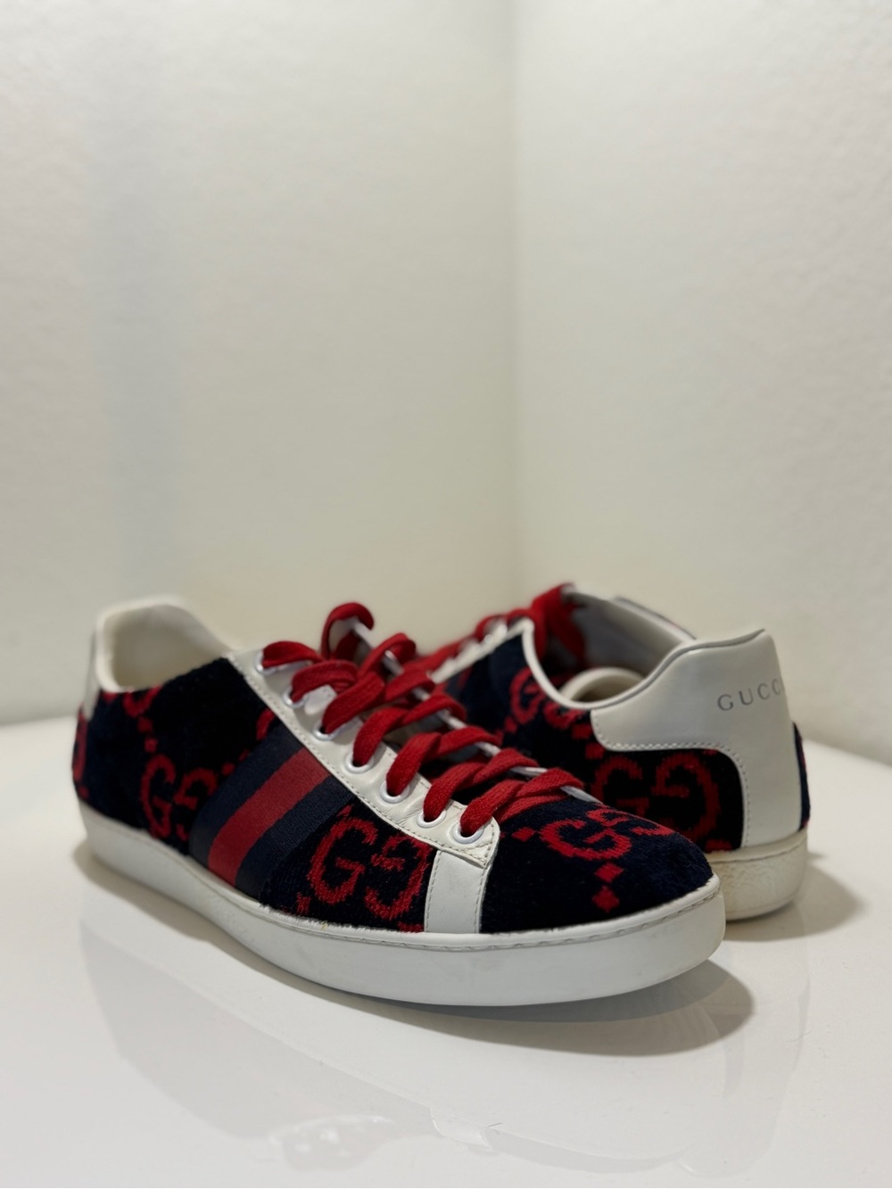 Gucci Ace Sneakers - Red & Blue - Authentic - Women’s 39 (US 9) Authentic